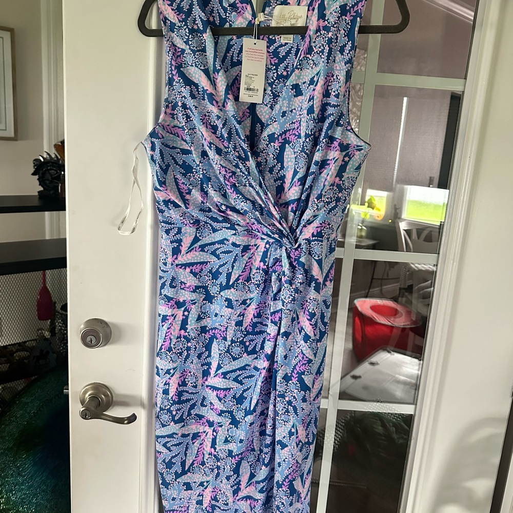 NWT Lilly Pulitzer Odella V-Neck Stretch Dress 10 stretch - Picture 5 of 6